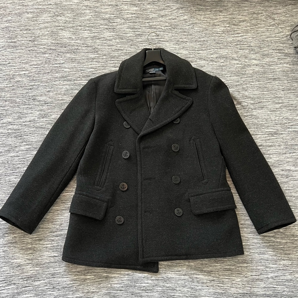 POLO RALPH LAUREN 100% WOOL PEA COAT